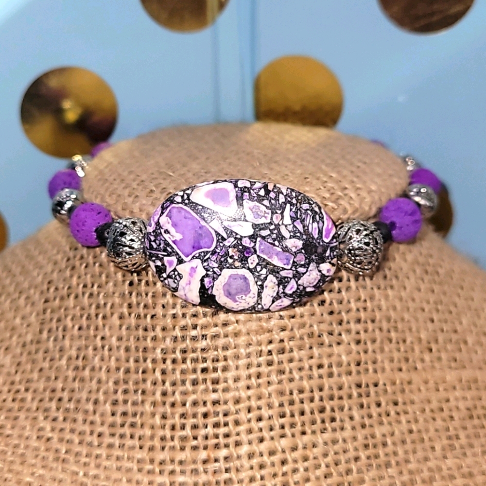 Purple Daze Aromatherapy Bracelet
